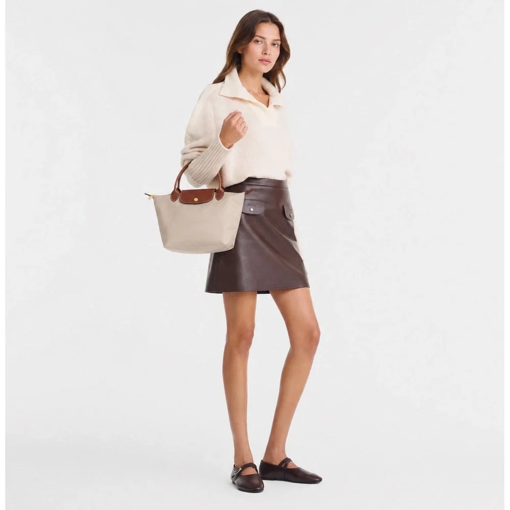Longchamp Le Pliage original Tote Bag Women Small Paper White Classic Minimalist